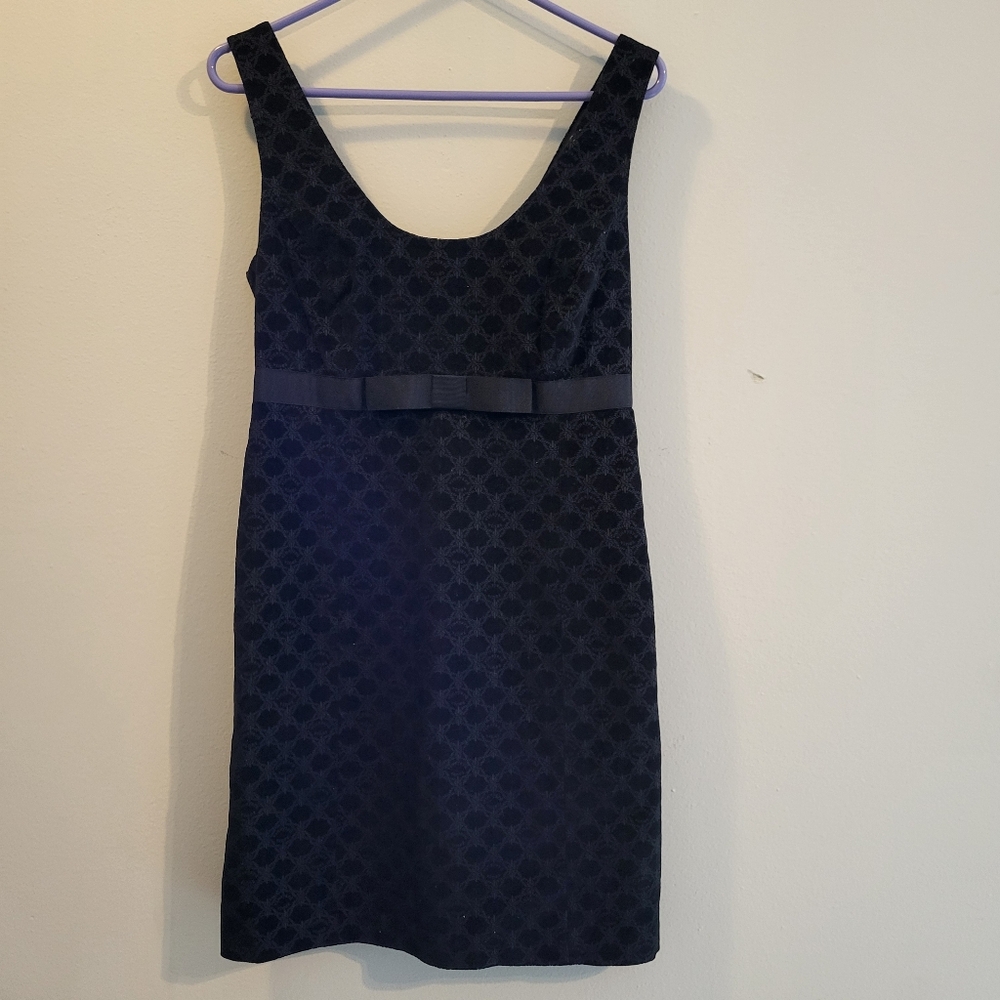 NWT Vineyard Vines Sleeveless Black Velvet Soiree Dress Knotted Rope Size 8